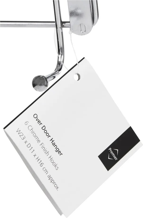Appendiabiti in metallo argentato 11 cm Chrome - Premier Housewares