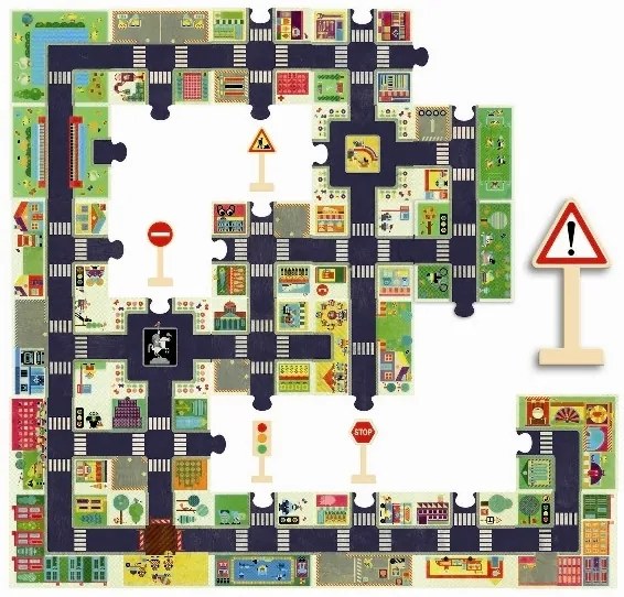 Puzzle - trasporto su strada - 24 pezzi