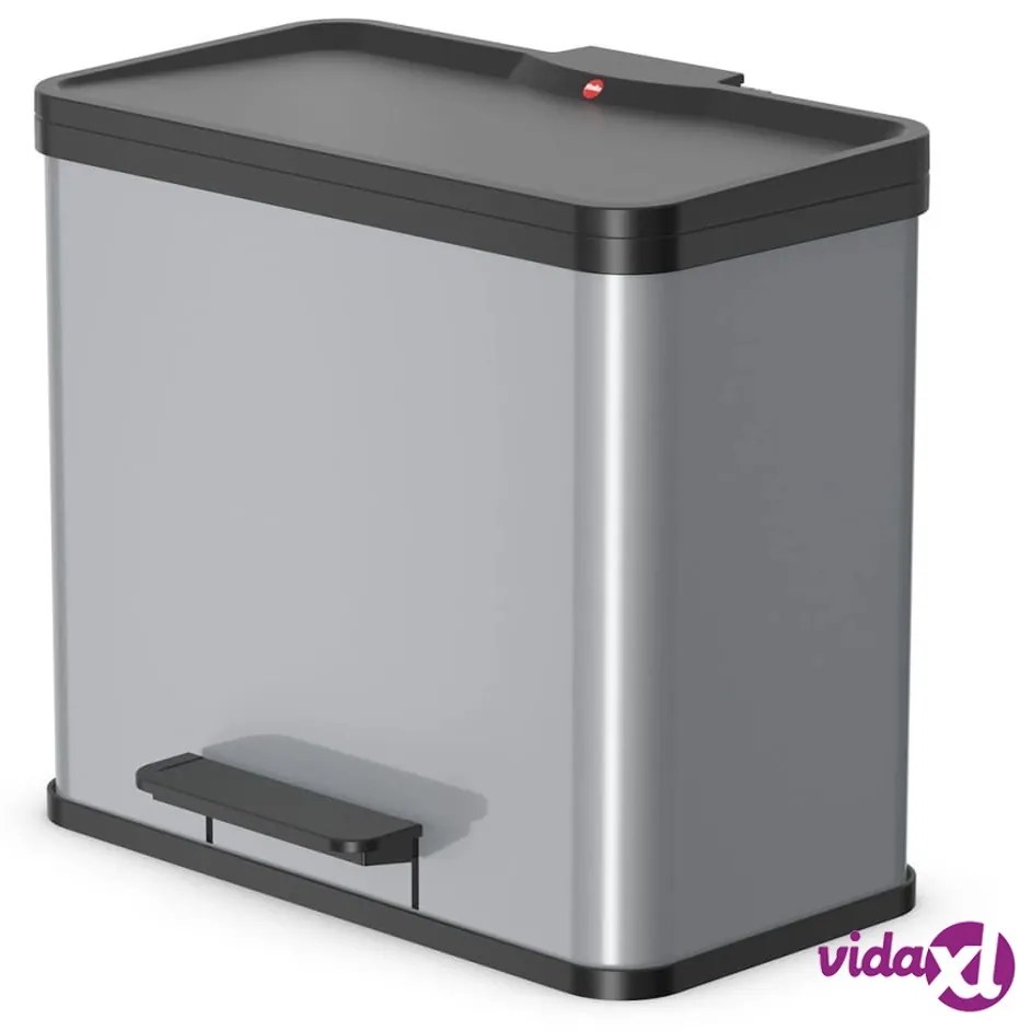 Hailo Pattumiera a Pedale Oko Trio Plus L 3x9 L Argento 0633-220