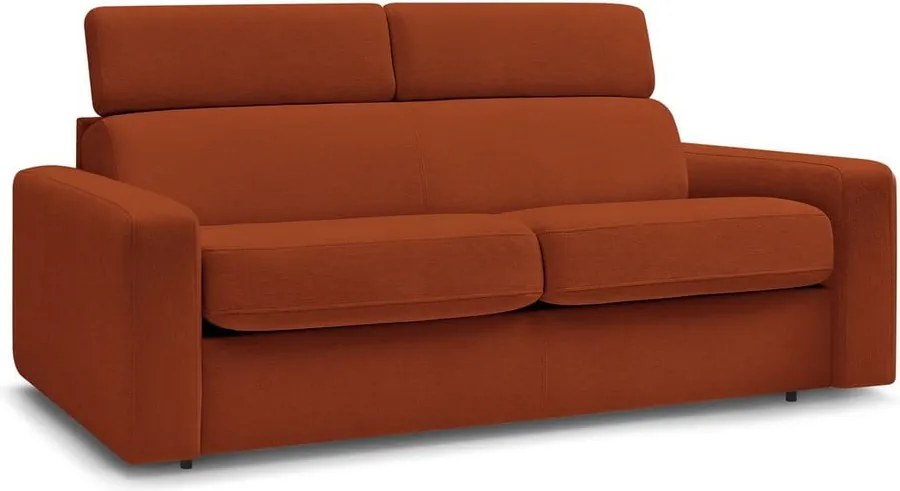 Divano color mattone allungabile 195 cm Monaco – Bobochic Paris