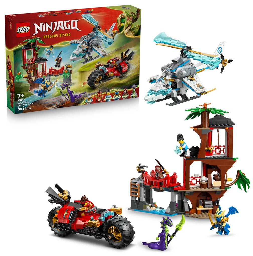 Battaglia alla Casa sull'Albero con veicolo Ninja Lego