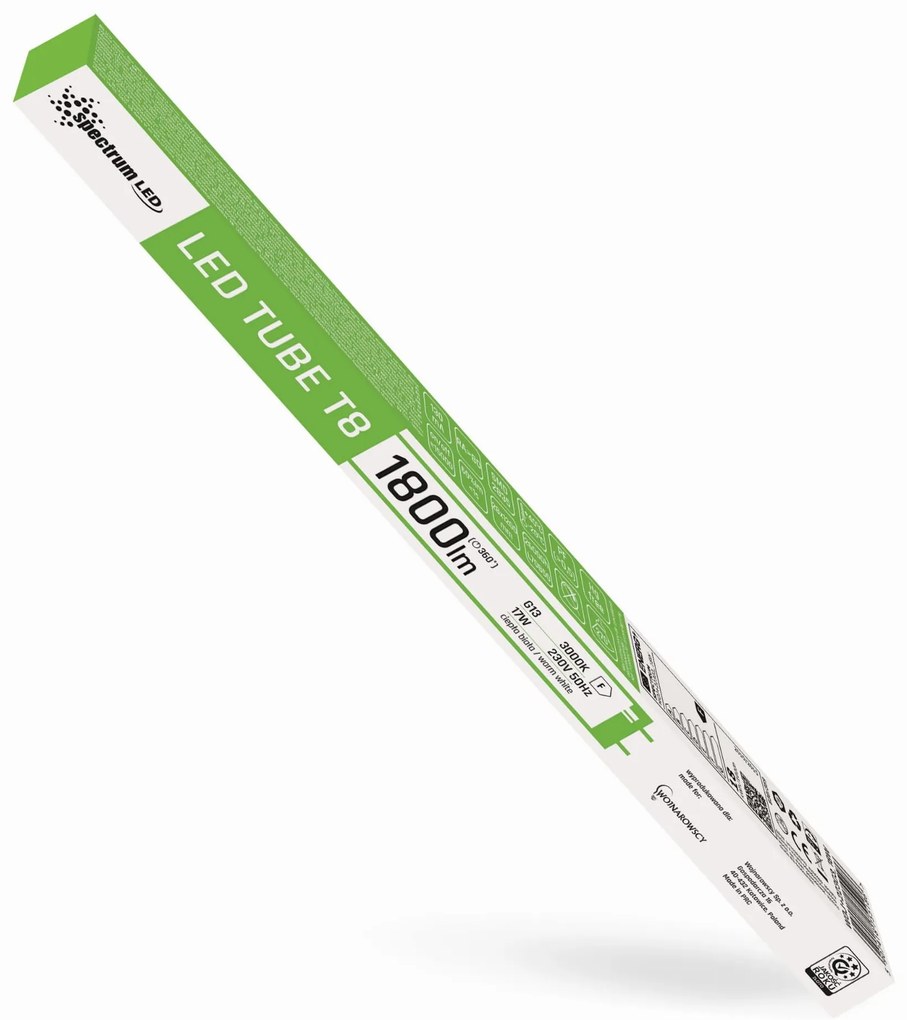 Tubo / Lampada fluorescente a LED Warm White 120CM T8 230V 17W WOJ+22303