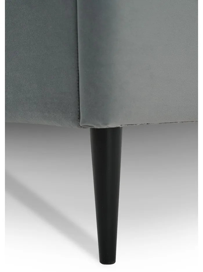 Letto grigio per bambini con contenitore 120x200 cm Star - Scandic