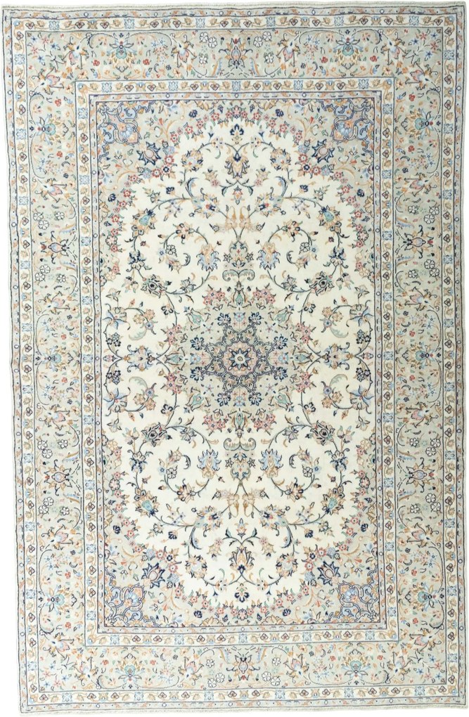 Kashan Tappeto persiano 300 x 200 Beige (Iran) Annodato A Mano