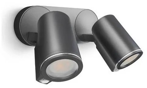 Steinel 058647 - Lampada da esterno con sensore SPOT DUO 2xGU10/7,5W/230V IP44