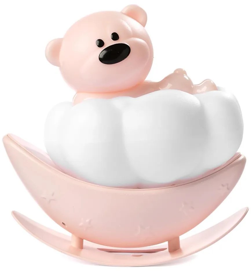 ONLI - LED Lampada notturna ricaricabile per bambini NUVOLINA LED/2,5W/5V orso/rosa