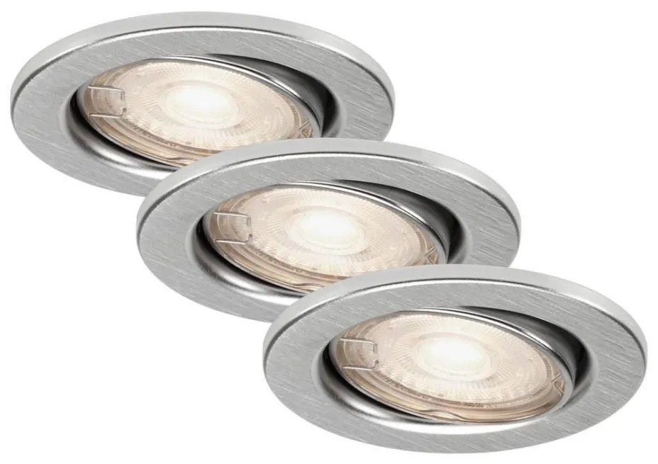 Briloner 7277-039-SET 3xLED Lampada da bagno dimmerabile 1xGU10/5W/230V IP23