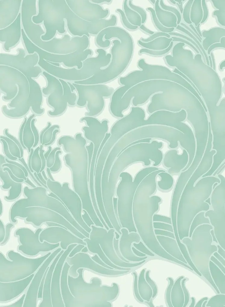Little Greene Carta da parati Tulip - Aqua