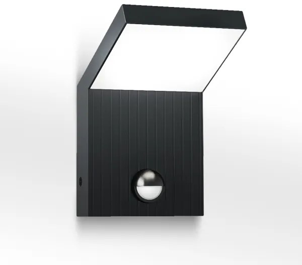 Brilagi - Lampada da parete a LED per esterni con sensore RIANO LED/8W/230V Antracite