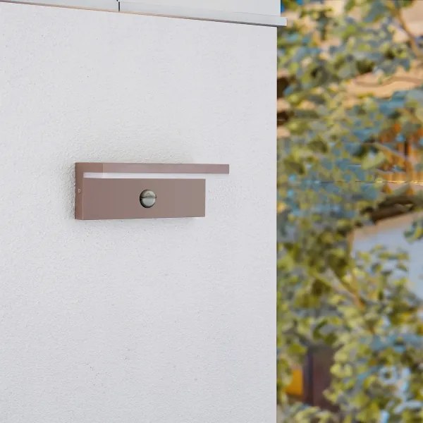 Brilagi-LED Applique da esterno con sensore TESSI LED/10W/230V, marrone, IP54