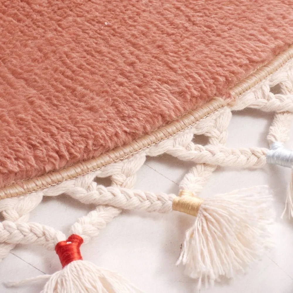 Tappetino per il bagno marrone ø 80 cm Tuft – Foutastic