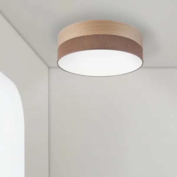 Plafoniera LED SIRJA WOOD LED/36W/230V diametro 45 cm marrone/quercia