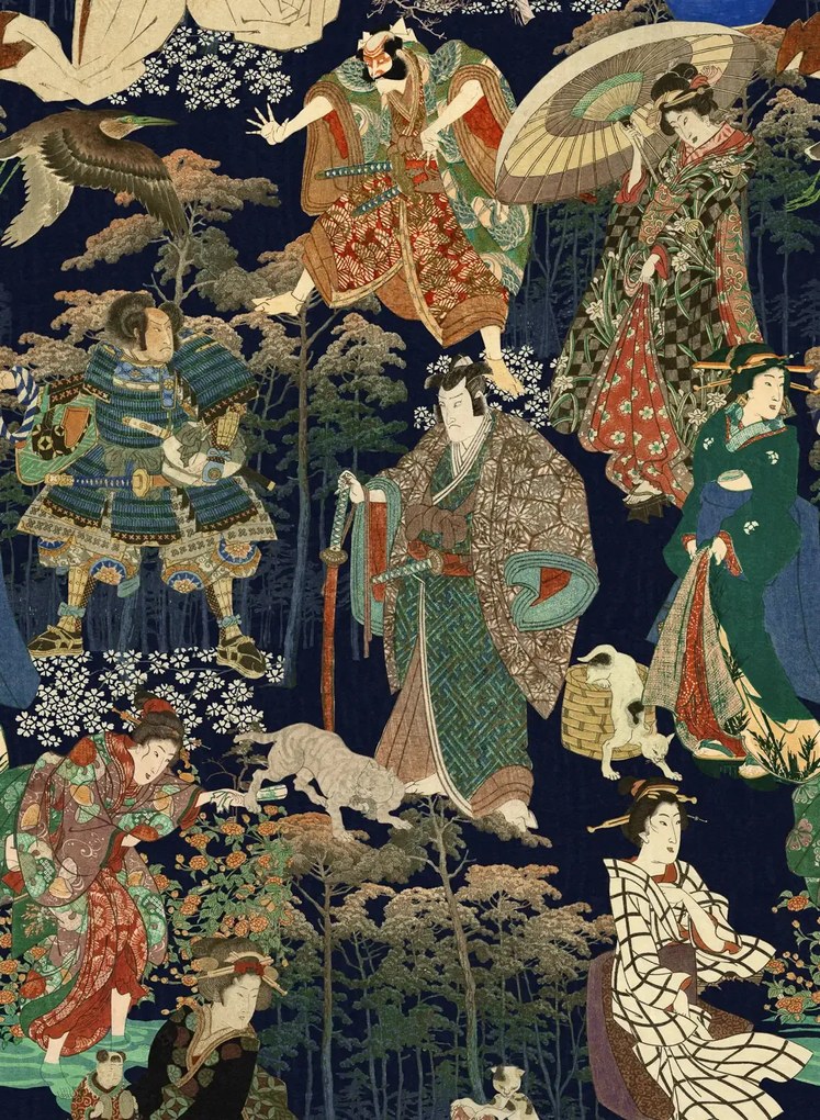 Mindthegap Carta da parati Samurai and Geisha - WP20653