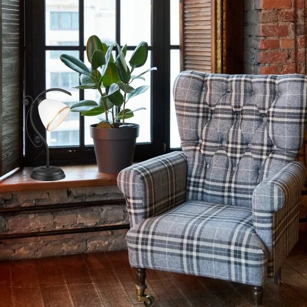 Lampada da tavolo RETRO II 1xE27/60W/230V nero