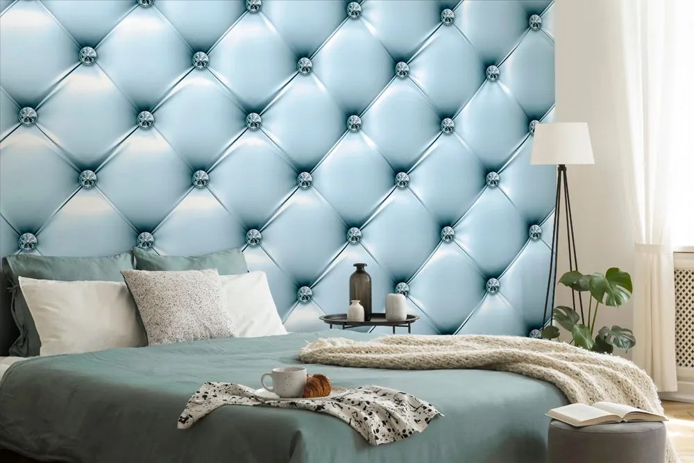 Carta da parati – Eleganza pelle in blu