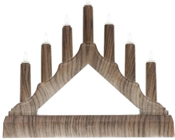 Retlux - Candeliere di Natale a LED 7xLED/2xAA bianco caldo