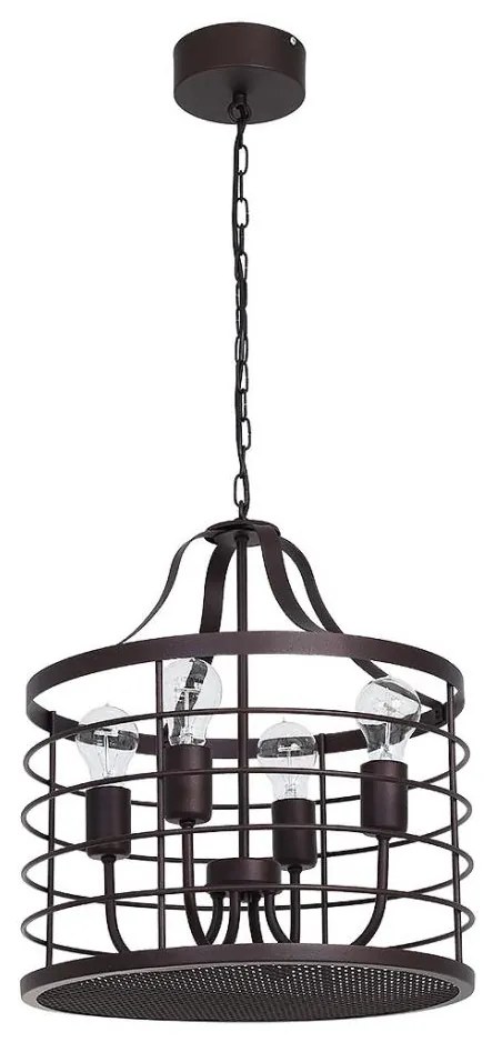 Lampadario a sospensione con catena SINGLE 6 4xE27/60W/230V