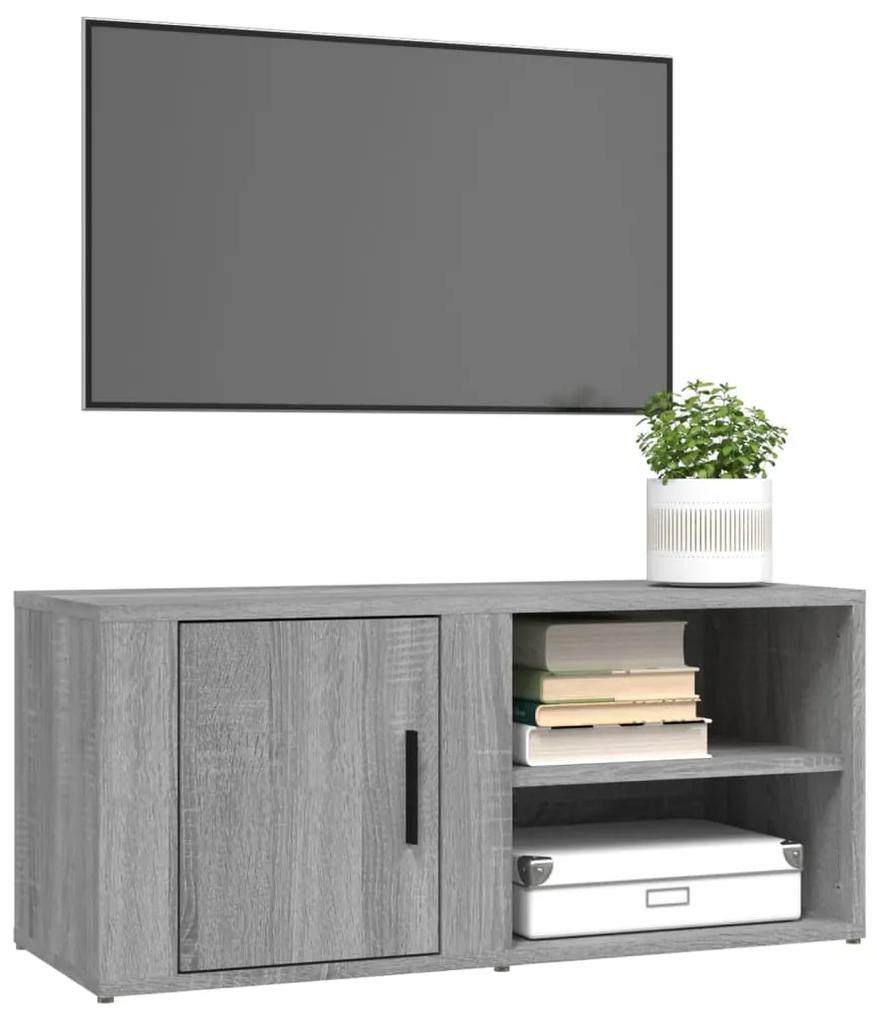 Mobili tv 2 pz grigio sonoma 80x31,5x36 cm legno multistrato