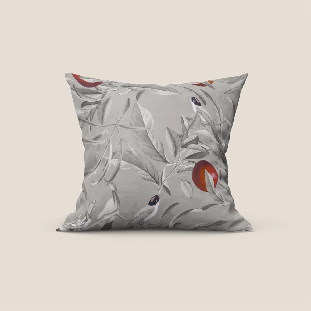 Lemon elegante collezione di cuscini a fantasia in velluto impermeabile grigio