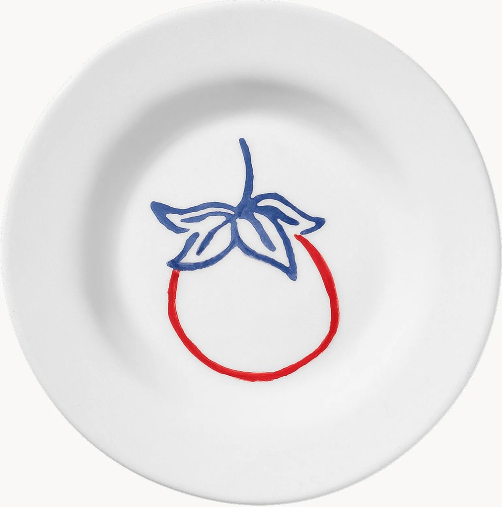 Piatto da dessert dipinto a mano Picnic