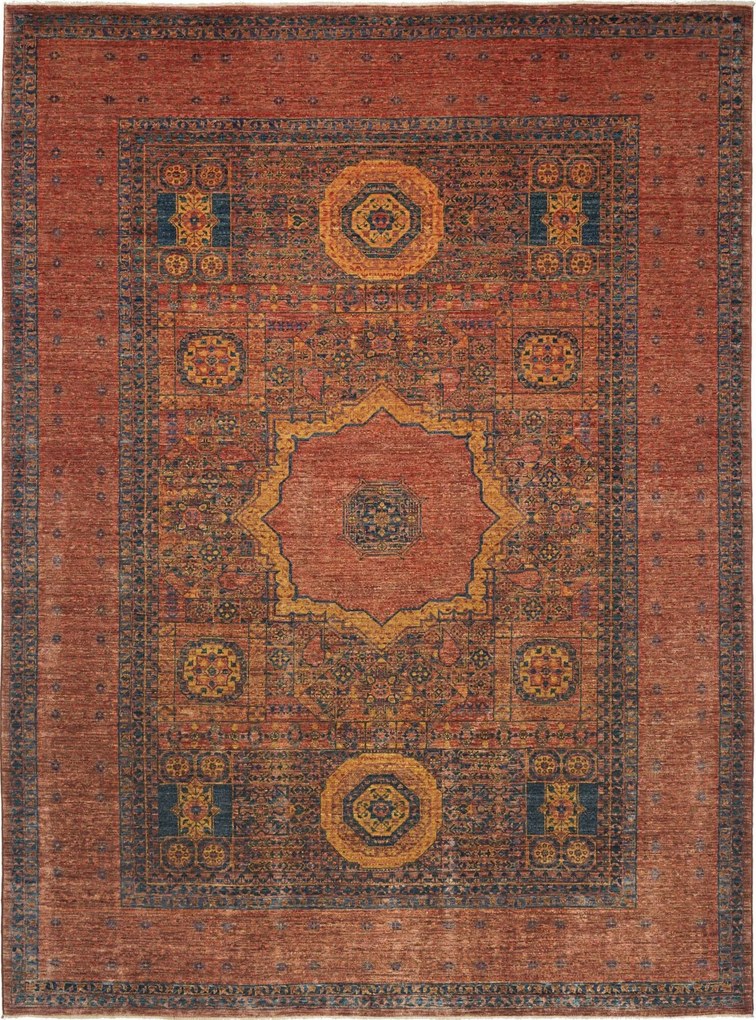 Mamluk Tappeto 290x220 Marrone (Pakistan) Annodato A Mano