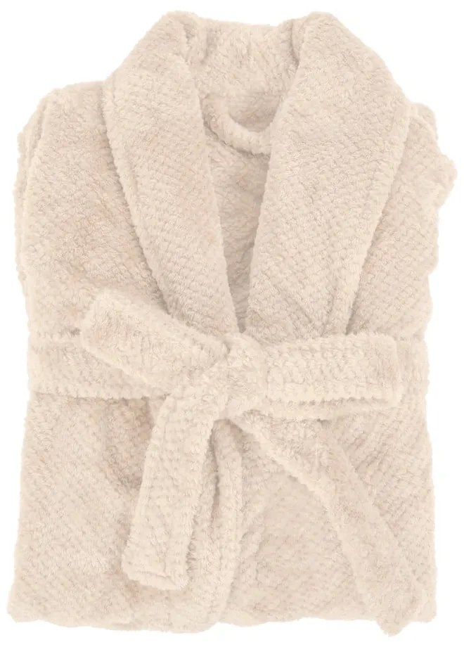 Accappatoio avorio in micropile L/XL Pippa – Tiseco Home Studio