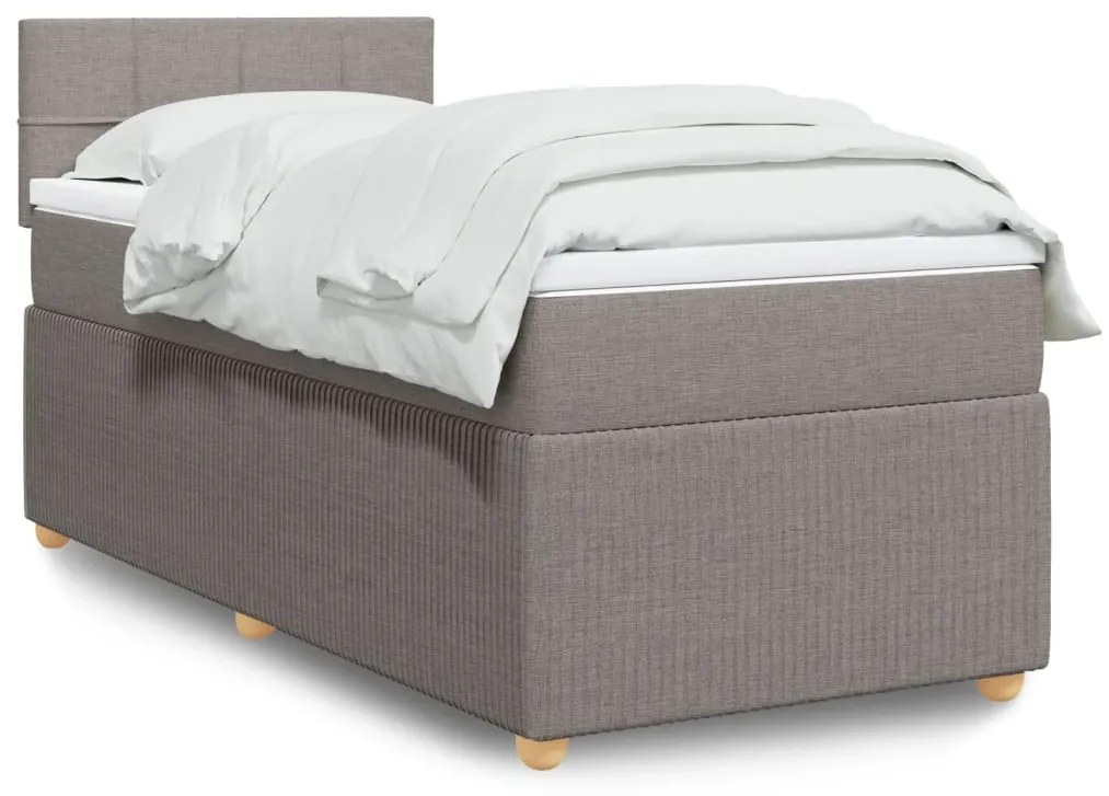 Giroletto A Molle Con Materasso Tortora 90x200 Cm İntessuto /