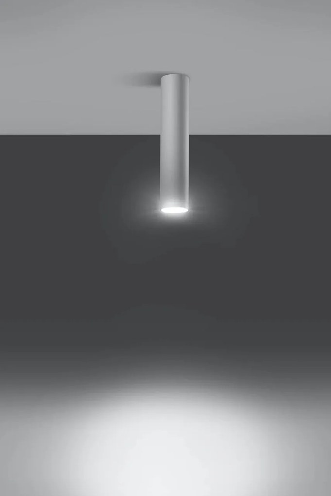 Plafoniera da soffitto in Acciaio LAGOS GU10 Bianca da interno