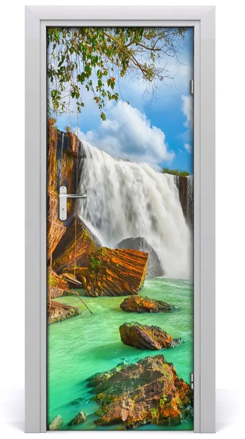 Sticker porta Paesaggi a cascata 95x205 cm