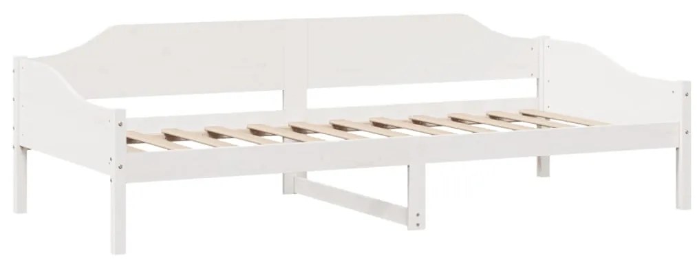 Letto senza materasso bianco 90x200 cm legno massello di pino