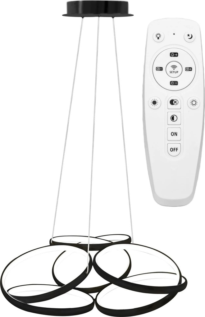 Lampada LED APP793-CP BLACK FLAT