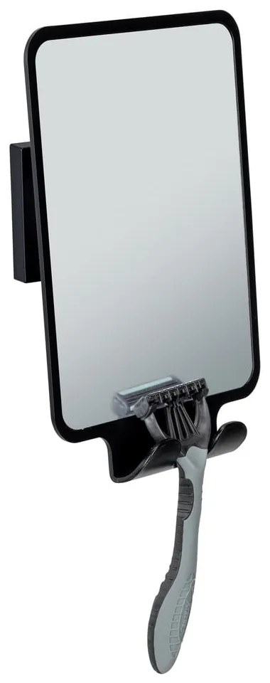 Specchio cosmetico con appendino 14x19,5 cm Quadro Black - Wenko