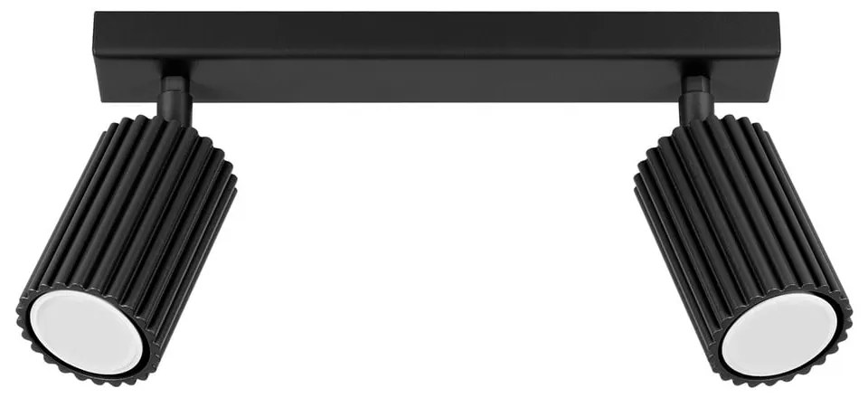 Faretto nero 6,5x30 cm Gleam – Sollux