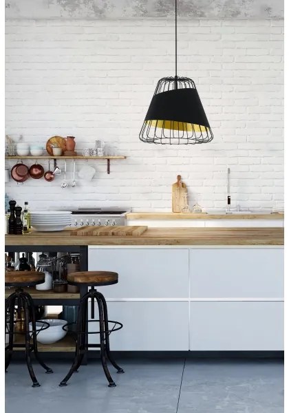 Eglo 49509 - Lampadario a sospensione con filo AUSTELL 1xE27/60W/230V