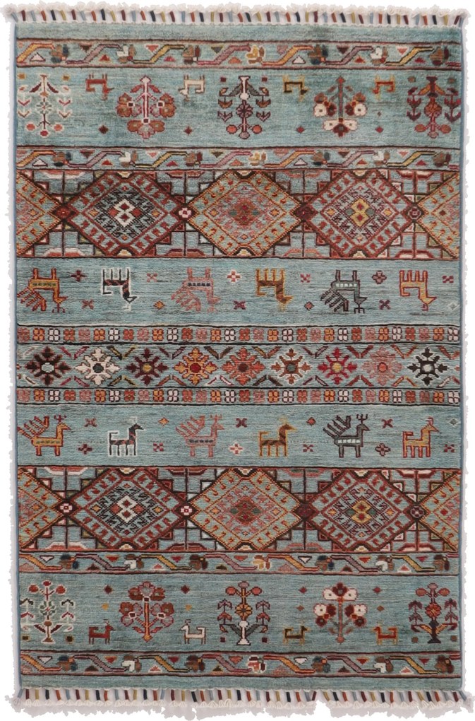 Samarkand Tappeto 80 x 120 (Afghanistan) Annodato A Mano