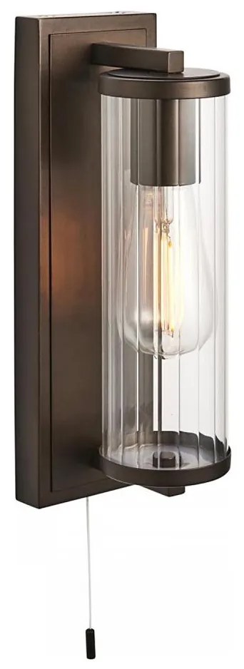 Endon 94077 - Applique da bagno TAYLOR 1xE27/10W/230V IP44 marrone