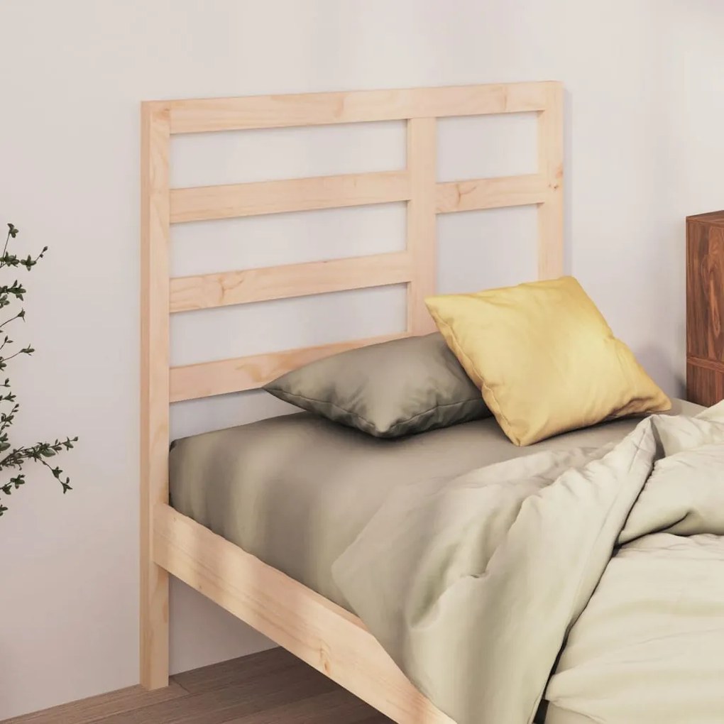 Testiera per letto 81x4x104 cm in legno massello di pino