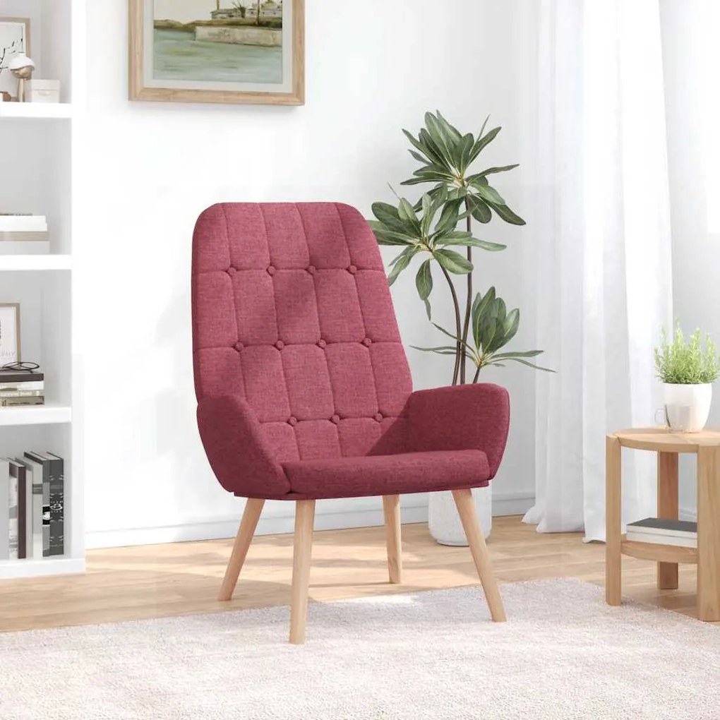 Sedia Relax Rosso Vino İn Tessuto /