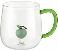 Mug in vetro borosilicato 380 ml mela