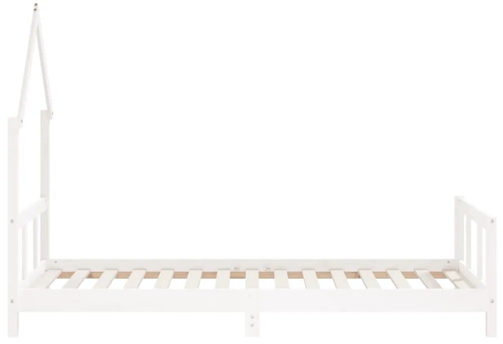 Giroletto per bambini bianco 90x190cm in legno massello di pino