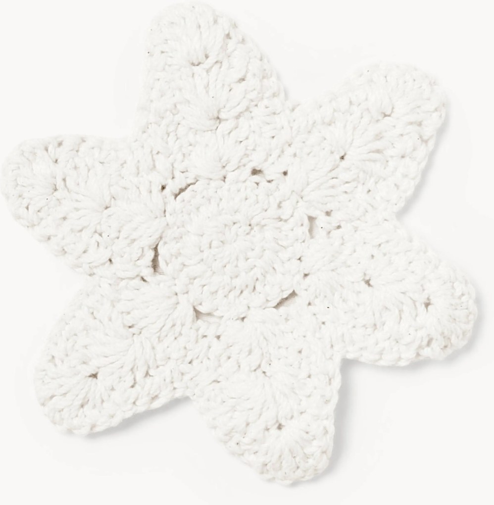 Set di 4 sottobicchieri in cotone fatti a mano Starla