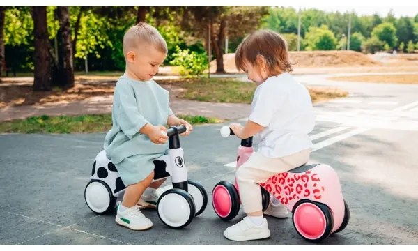 Lionelo - Bicicletta senza pedali SAMMY nero/bianco