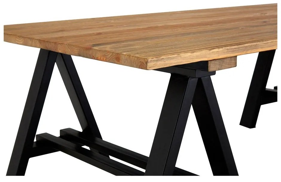 Tavolino con piano in legno di pino di colore naturale 80x140 cm Hampstead - Premier Housewares