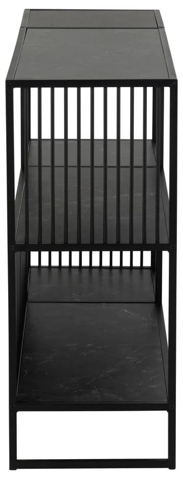 Libreria nera in pietra 120x83 cm Strington - Actona