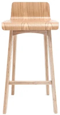 Sgabelli da bar scandinavi legno chiaro H65 cm (set di 2) BALTIK