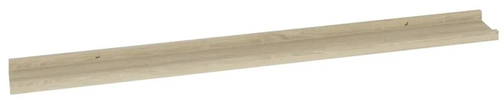 Mensole da parete 4 pz rovere sonoma 100x9x3 cm