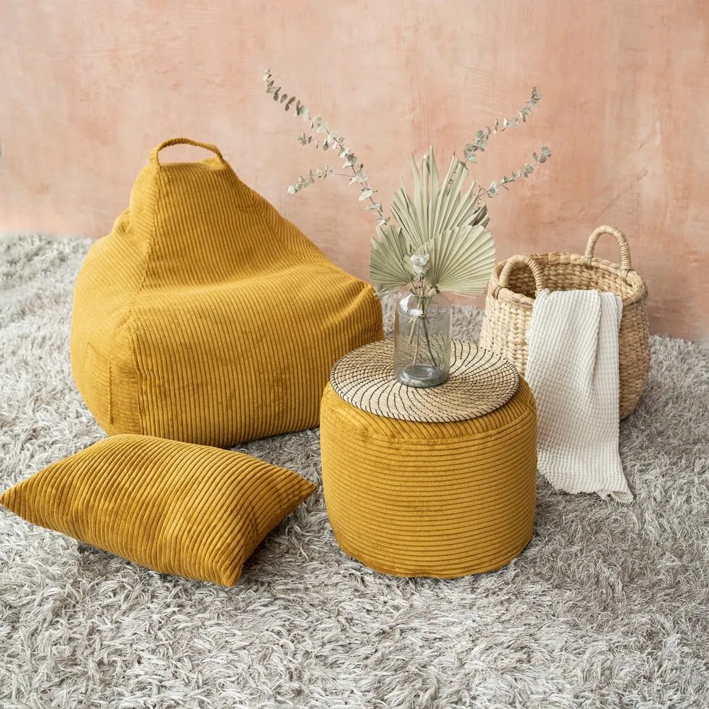 Pouf a sacco per bambini greige Game Amuse – SLOWDOWN