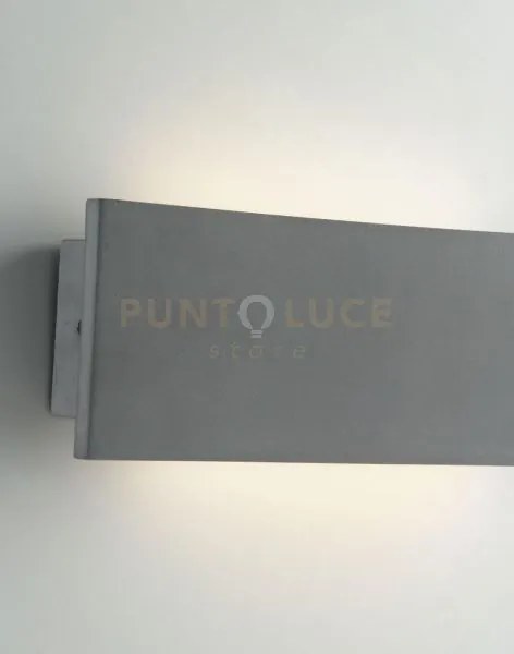 Applique led parker grigia 8,6w 1080lm 4000k ip65 30x4,5x10,2cm