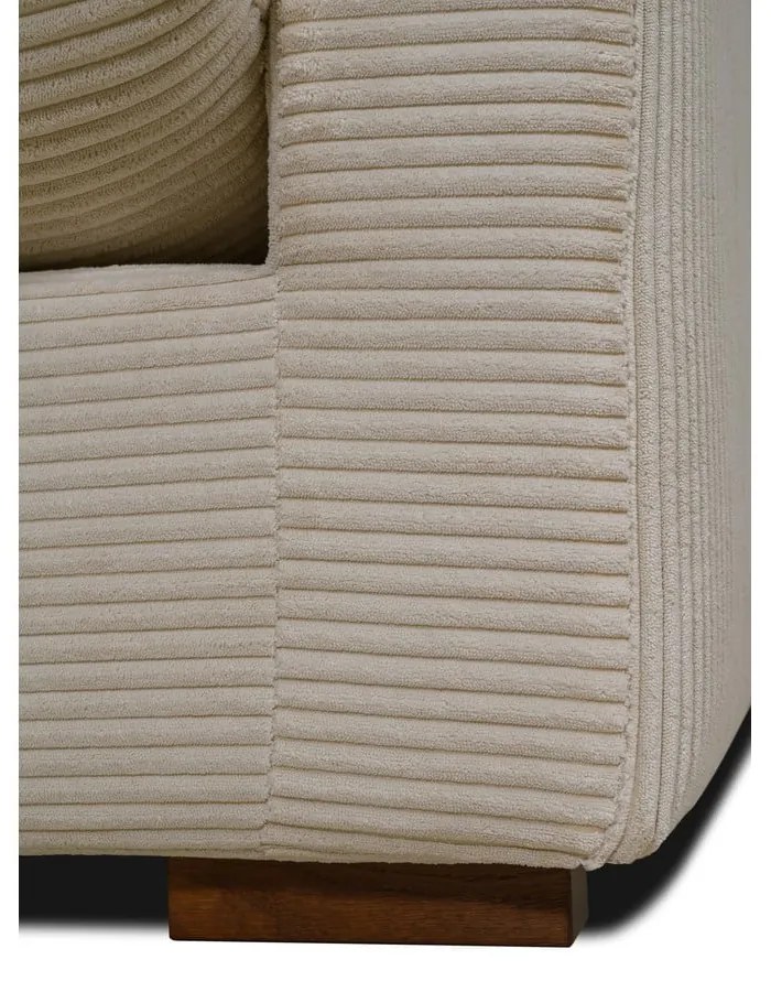 Divano in velluto a coste beige 266 cm Comfy - Scandic