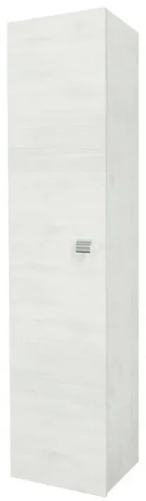 Colonna bagno sospesa 136h cm rovere bianco anta reversibile